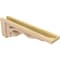 Ekena Millwork 6"W x 36"D x 12"H Thin Sheridan Rough Cedar Woodgrain TimberThane Corbel, Primed Tan CORUR06X36X12SHERCPR - alternate 4